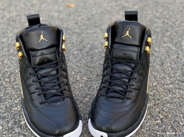 Gold-White Black 'Reptile' Jordan AO6068-007 Retro Air 12 Metallic 0620